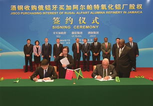 酒鋼收購(gòu)俄鋁牙買(mǎi)加氧化鋁廠股權(quán)簽約儀式在京舉行